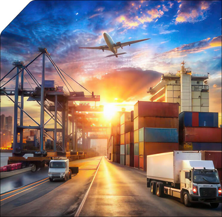 Air freight cargo plane